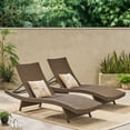 thumbnail image 2 of Lakeport Outdoor Wicker Armless Chaise Lounge, Set of 2, Mixed Mocha, 2 of 7
