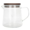thumbnail image 1 of 300ml Heat-Resistant Glass Coffee Pot with Lid - Insulated Handle Kettle for Tea, Milk, Juice, 1 of 5