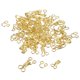 thumbnail image 1 of 60 piezas de ganchos y ojos de costura, ganchos para sujetadores de 14.5 mm, cierre de costura para sujetadores, dorado, 1 of 6