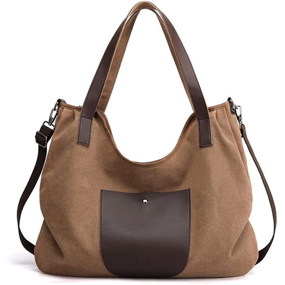 PIKADINGNIS Tote Handbag for Women Hobo Shoulder Purse Roomy Crossbody Bag Canvas Messenger Satchel Tote Purse