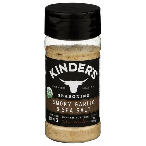 Pack of 8 Kinders Rub Roasted Garlic Salt Organic 4 oz