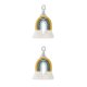 thumbnail image 1 of Qarigey Llaveros de arcoíris tejidos, regalos de joyería, decoración colgante exquisita, adorno de llavero, bolso colorido DIY, abalorio Amarillo 2Conjunto, 1 of 6