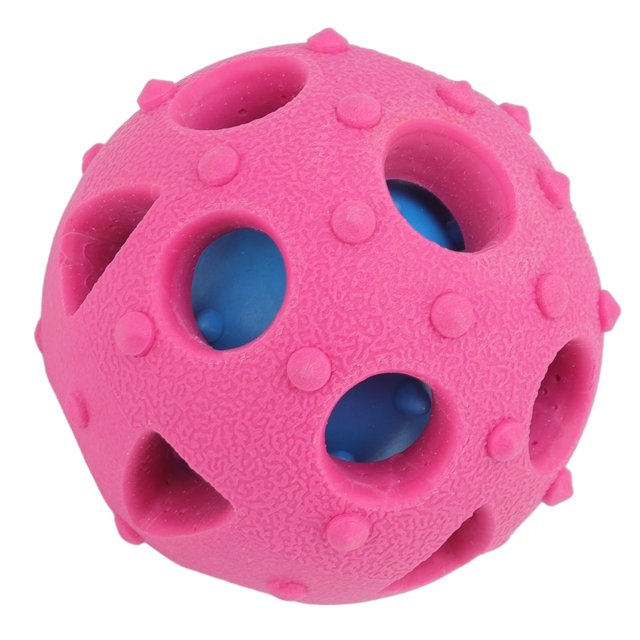 Ecomeon Dog Puzzle Chewing Ball, Puppy Treat Dispensing Toy Bite Resistant Interactive For Indoor