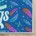 thumbnail image 2 of Crayola Spread Your Wings 2' x 3' Blue Area Rug by Well Woven, 2 of 6