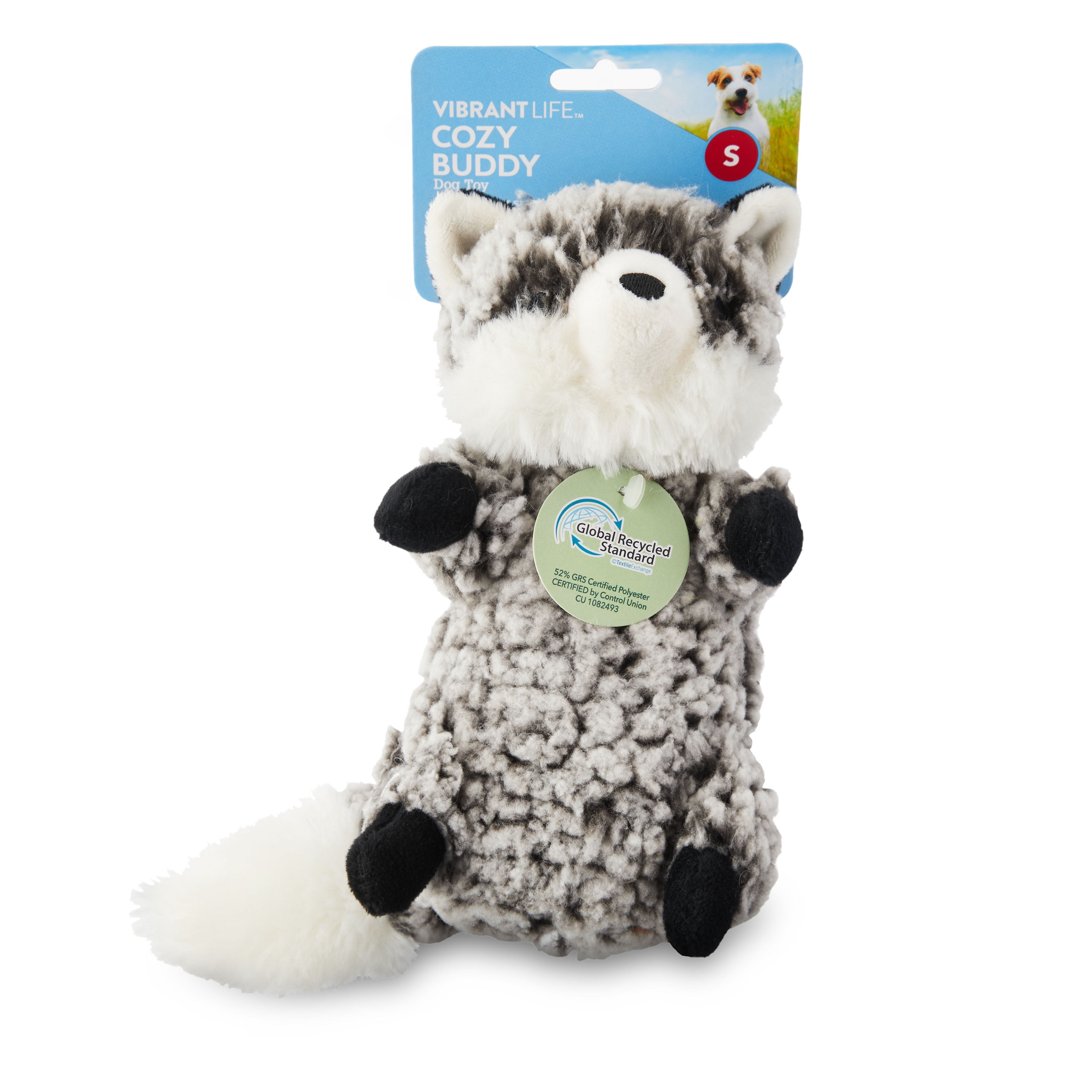 (3 pack) Vibrant Life Cozy Buddy Forest Critter Dog Toy, Chew Level 3