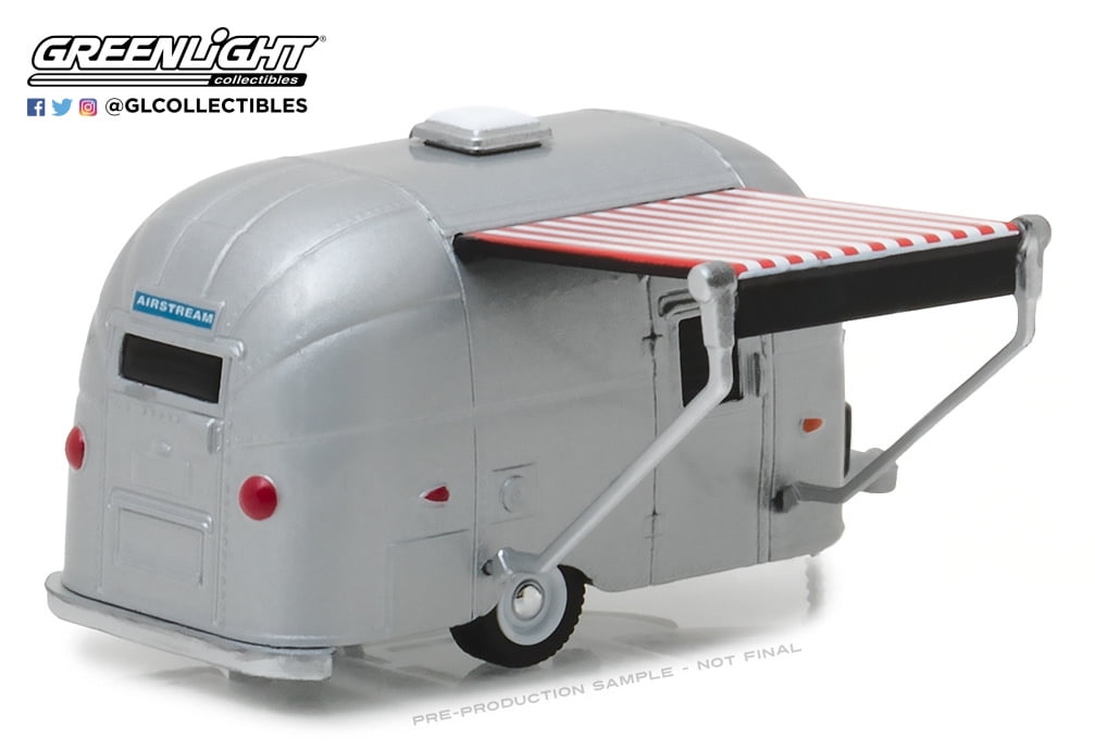 1961 Airstream Bambi Trailer Wohnwagen Metal *** Greenlight Homes 1:64 NEU