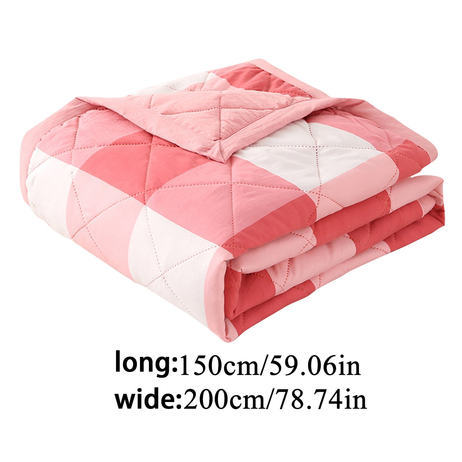 Quilt Blanket Twin Winter, Sleep Skin Friendly Washed Cotton Cool Comforter Summer Thin Comforter 78.74x59.05in, Bed Blankets for Twin