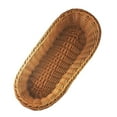 thumbnail image 4 of [Hotiary] Woven Basket Bread Tray,Poly-Wicker Bread Basket,Long Woven Tabletop Food Serving Basket,Fruit Cosmetic Storage Basket,Bathroom Storage Kitchen Organizer,1pcs,14.17"*5.51"*3.15", 4 of 6