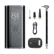 COFEST Tire Inflator Portable Air Compressor， 150PSI Air Pump for Car Tires， Tire Pump with 6000mAh Battery & LED Suitable for Cars， Bikes， Balls， Motorcycles Black