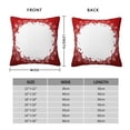 thumbnail image 2 of Fuzoiu Winter Christmas Snowflake Print Square Pillow Cover,Hidden Zipper Design,Luxury Square Pillow Case, Throw Pillow,Couch Cushion-22"x22", 2 of 7