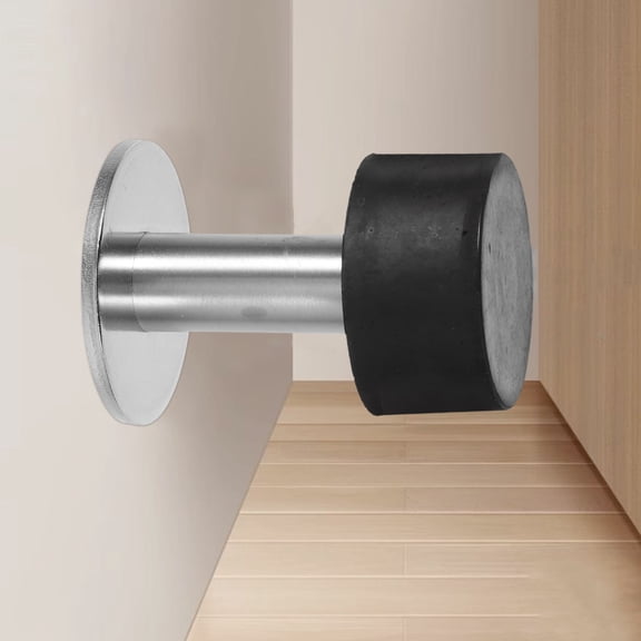 FRCOLOR Door Stopper Stainless Steel Door Stops Door Holder Wall And Floor Mounted Door Catch Holder With Screw For Home Office Bottom Of Door Wall Protector