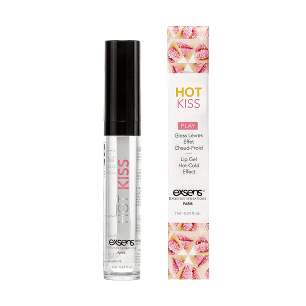 Exsens Hot Kiss Strawberry Lip Gloss for Couples, Enhance Sensation and