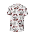 thumbnail image 5 of Rocae Koi Fish for Men's Mesh Quick-Dry Short Sleeve Workout T-Shirt,Mens Crew Neck Tee Lightweight Soft Classic T Shirts 5X-Large, 5 of 9