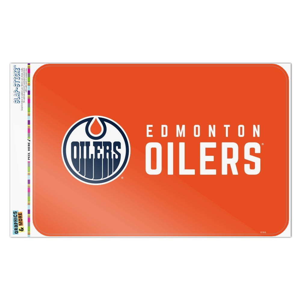 Edmonton Oilers vinyl decal sticker window mirror wall single color 