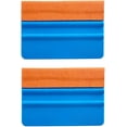 thumbnail image 1 of Raclette de Haute Qualité avec Bord en Daim pour l'Emballage en Vinyle de Voiture, Raclette de Film de Fenêtre Durable, Autocollant de Raclette (Pack de 2, Orange), 1 of 5