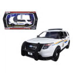 Motormax 76961 2015 Ford Police Interceptor Utility RCMP Royal Canadian Mounted Police Car with Light Bar 1-24 Diecast Model Car