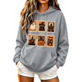 thumbnail image 3 of ThriftyPlait Halloween Graphic Hoodie for Women Long Sleeve Loose Fit Top for Holiday Casual Fall Pullover Sweatshirt with Front Pocket, 3 of 6