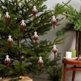 thumbnail image 5 of Cadorn Christmas Flocked Snowflake Hanging Ornaments, Snowfall Decorative Pendants for Xmas Tree Holiday Party Decorations, Festive Indoor Outdoor Christmas Supplies, 5 of 6