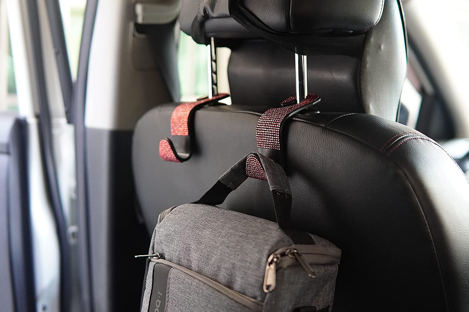 4x Car Seat Back Headrest Hooks Hanger Holder Hook for Bag Purse Cloth Grocery 