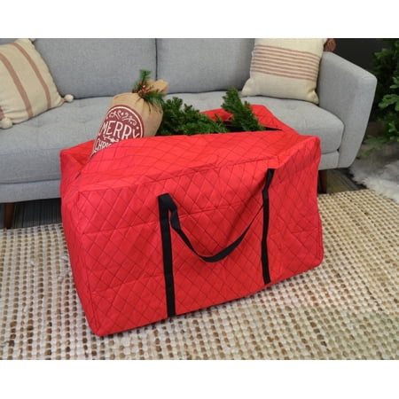 Simple Living Solutions Quilted Storage Bag, 90 Gallon Capacity, Heavy Duty Moving & Storage Tote with Reinforced Handles, Collapsible
