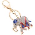 thumbnail image 4 of SURJDE 2pcs Elephant Keychain Gift Key Fob Bag Pendant Rhinestone Keyring Bag Charm Handbag Miss Animal, 4 of 7