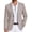 Coffee, variant on Mens Casual Blazer Knit Sport Coat Lightweight Two Button Suit Jacket