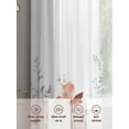 thumbnail image 3 of Colorful Flowers Sheer Curtains for Living Room Bedroom Botanical Garden Florals Herbs Plants Sheer Curtains 108 Inch Long 2 Panels Set Light Filtering Curtain Window Treatments Drapes, 3 of 6