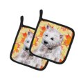 thumbnail image 1 of Carolines Treasures BB9962PTHD Westie Automne Paire de Porte-Pots, 1 of 1