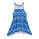 thumbnail image 1 of Vestido sin mangas de encaje IKAT para niñas de Rare Editions, azul, 6X, 1 of 1