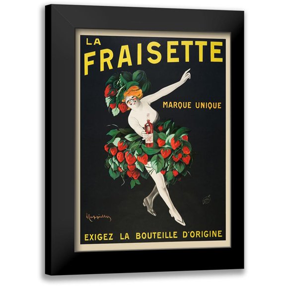 Cappiello, Leonetto 11x14 Black Modern Framed Museum Art Print Titled - La Fraisette