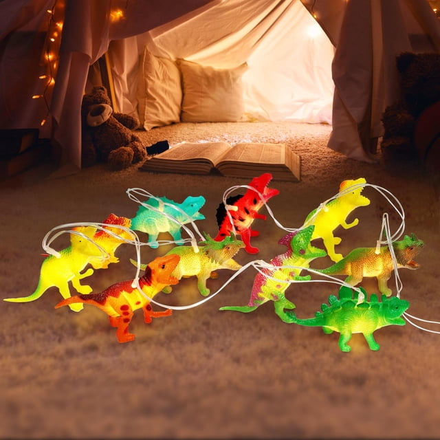 Led Fairy Lights Children's Room Decoration 2 Meter 10 LED Fairy Lights Dinosaur String Light Decorative Lamp Party Fun Night Light Children's Room Decoration