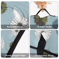 thumbnail image 6 of Geometric Flower and Dahlia Blue Pattern Teens Toddler Nap Mat with Pillow, Sleeping Mat Bag for Preschool Daycare 59"x22", 6 of 6