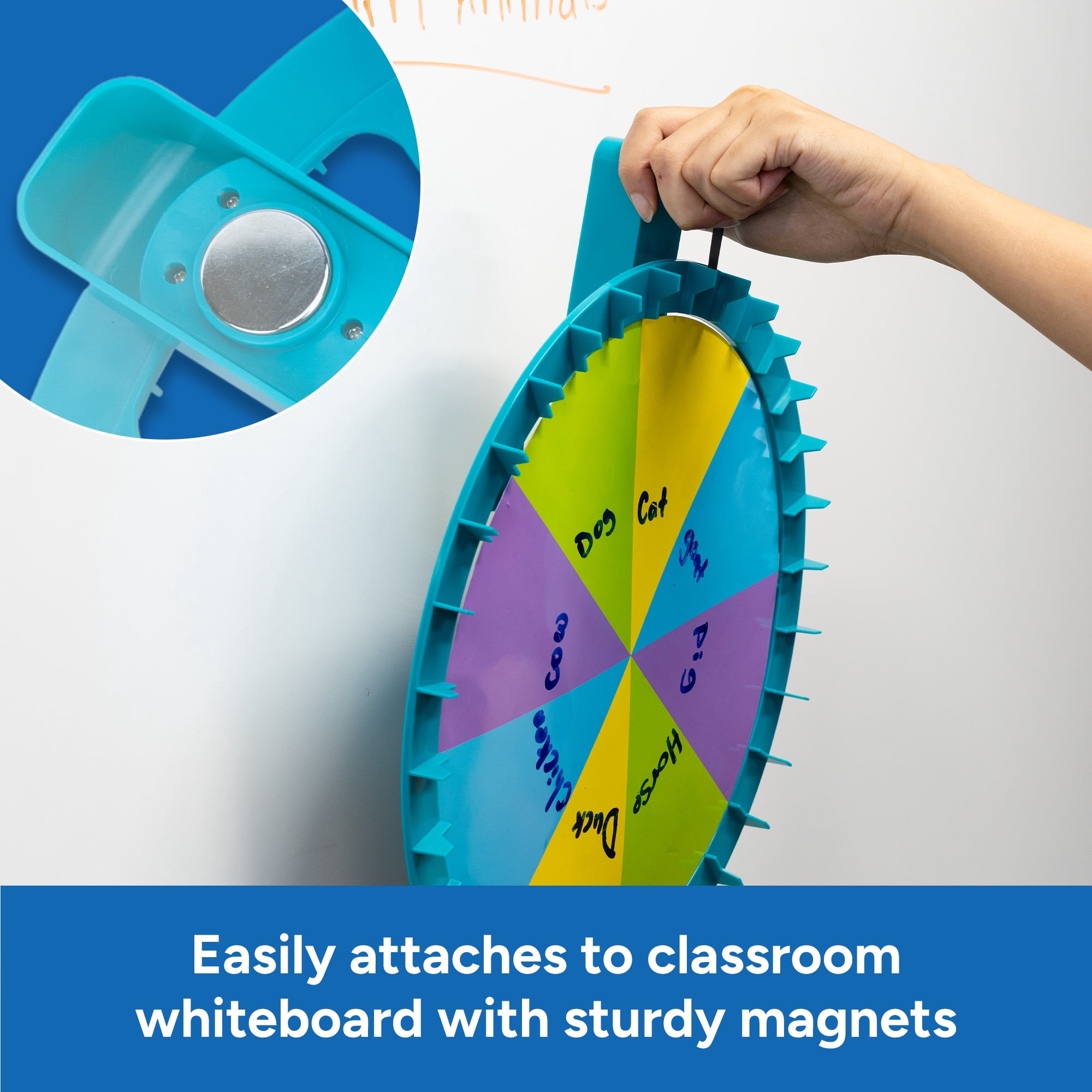 Educational Insights Jumbo Magnetic Spin Wheel, Classroom Essentials, Teacher Tools