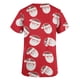 thumbnail image 4 of Tops Cortos para las Mujeres Impreso Bolsillo V-Cuello Enfermera Estilo Blusa, Casual Y Cómodo Manga Corta Superior, 4 of 5