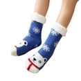thumbnail image 2 of Sherpa Lined Floor Socks For Women Indoor Slipper Socks Plush Fleece Home Socks Non Slip Grip Lounge Cabin Socks (A), 2 of 5