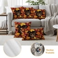 thumbnail image 6 of Fall Outdoor Pillow Covers 24"x24" Set of 2,Waterproof Throw Pillow Covers for Patio Furniture,Thanksgiving Rustic Cat Orange Red Maple Leaf Decorative Cushion Pillowcases for Garden Porch Couch Sofa, 6 of 9