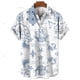thumbnail image 3 of Camisa hawaiana retro unisex para hombre, camisa de talla grande, camisa retro con estampado 3D de velero y brújula marina, camisetas holgadas de manga corta para hombre, 3 of 5