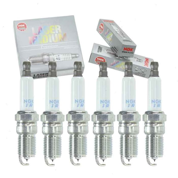 6 pc NGK Laser Iridium Spark Plugs compatible with GMC Sonoma 4.3L V6 1996-2004