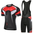 thumbnail image 1 of Maillot de ciclismo de manga corta para hombre con tirantes acolchados yeacher Jersey de ciclismo, 1 of 7
