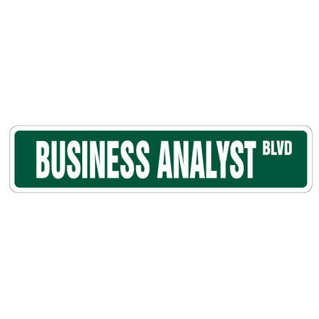 BUSINESS ANALYSIS Street Sign parking MBA student master degree | Indoor/Outdoor |  24