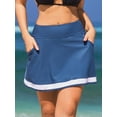 thumbnail image 6 of Sociala Women Swim Skirts Tummy Control Bathing Suit Skirts High Waisted Bikini Bottoms, 6 of 7
