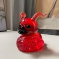 thumbnail image 3 of Pato de goma duro satánico rojo gótico XINYU figuras coleccionables de resina punk gótica de Halloween, 3 of 3