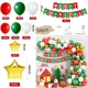 thumbnail image 3 of Kit de arco de guirnalda de globos navideños, conos de piruleta rojos y verdes, globos de aluminio con forma de estrella, suministros de decoración para fiestas navideñas de Año Nuevo, regalos, 3 of 5