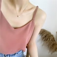 thumbnail image 3 of HAPIMO Women's Summer Tank Tops Sleeveless Shirts for Girls Chiffon Camisole V-Neck Blouse Solid Color Print Tops Casual Loose Fit Camis Vest Discount Wine L, 3 of 4