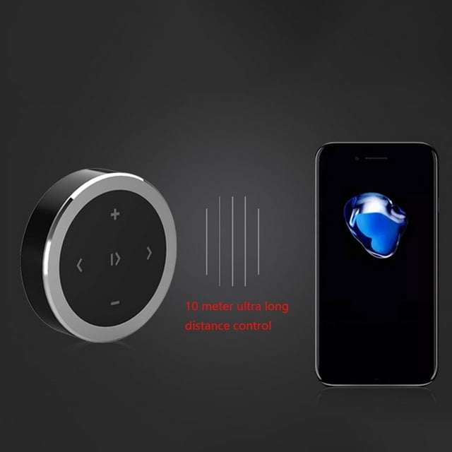 Télécommande Sans Fil Bluetooth pour Volant de Voiture Bouton Multimédia Contrôleur de Téléphone Portable
