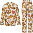 thumbnail image 6 of HPINK-T Baked Goods Heart Women's Long-Sleeve Shirt And Full-Length Bottom Pajama Set, 6 of 6