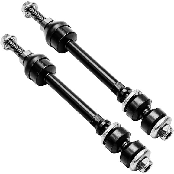 Detroit Axle - Front 2pc Sway Bars for 2005-2010 Dodge Dakota, 06-09 Mitsubishi Raider, 11 Ram Dakota, 2 Stabilizer Sway Bar End Links 2005 2006 2007 2008 2009 2010 2011 Replacement