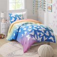 thumbnail image 2 of Mi Zone Kids 86" Ensemble de Couette Imprimé en Microfibre de Polyester de 3 Pièces en Bleu, 2 of 10