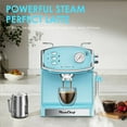 thumbnail image 6 of 20 Bar Espresso Machine for home- Professional Compact Espresso Maker with Milk Frother Steam Wand, Pressure Gauge & 54oz Large Water Tank, Low Noise Fast Brewing for Cappuccino, Latte, 6 of 19
