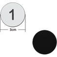 thumbnail image 2 of Etiquetas de números de plástico Etiquetas numeradas grabadas Etiquetas de identificación Etiquetas clave sin agujero, 2 of 5